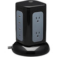 EATON Tripp Lite Surge Protector Tower 6-Outlet 3x USB-A 1x USB C 8ft Cord Black - 6 x NEMA 5-15R, 4 x USB - 1800 VA - 1800 J - 120 V AC Input - TLP606UCTOWER