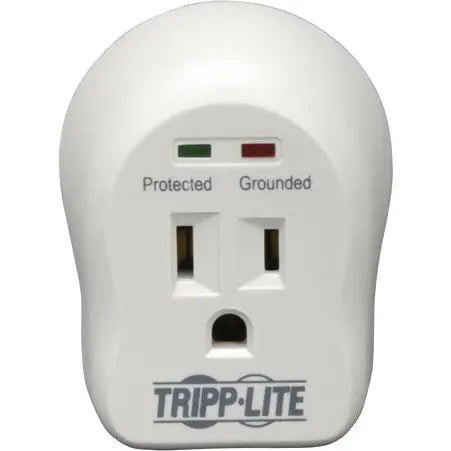 EATON Tripp Lite Surge Protector Wallmount Direct Plug In 120V 1 Outlet 600 Joule - Receptacles: 1 x NEMA 5-15R - 600J - SPIKECUBE