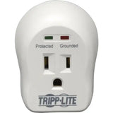 EATON Tripp Lite Surge Protector Wallmount Direct Plug In 120V 1 Outlet 600 Joule - Receptacles: 1 x NEMA 5-15R - 600J - SPIKECUBE