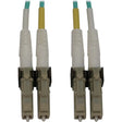 EATON Tripp Lite Switchable Fiber Optic Cable 400G MMF 50/125 Duplex LC-PC M/M 1M - 3.28 ft Fiber Optic Network Cable for Switch, Patch Panel, Network Device - First End: 2 x LC/PC Network - Male - Second E - N820X-01M