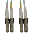 EATON Tripp Lite Switchable Fiber Optic Cable 400G MMF 50/125 Duplex LC-PC M/M 4M - 13.12 ft Fiber Optic Network Cable for Network Device, Switch, Patch Panel - First End: 2 x LC/PC Network - Male - Second  - N820X-04M