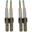 EATON Tripp Lite Switchable Fiber Optic Cable 400G MMF 50/125 Duplex LC-PC M/M 5M - 16.40 ft Fiber Optic Network Cable for Switch, Patch Panel, Network Device - First End: 2 x LC/PC Network - Male - Second  - N820X-05M