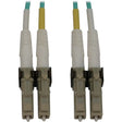 EATON Tripp Lite Switchable Fiber Optic Cable 400G MMF 50/125 Duplex LC-PC M/M 8M - 26.25 ft Fiber Optic Network Cable for Switch, Patch Panel, Network Device - First End: 2 x LC/PC Network - Male - Second  - N820X-08M