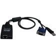 EATON Tripp Lite TAA / GSA USB Server Interface Module for B064 -IPG KVM Switches - Data Transfer Cable - First End: 1 x RJ-45 Network - Female - Second End: 1 x USB Type A - Male, 1 x 15-pin HD-15 - Male -...  - B055-001-USB-V2