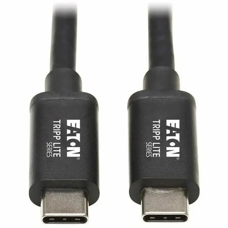 EATON Tripp Lite Thunderbolt 3 Cable 40 Gbps Passive 5A 100W PD 4K USB C M/M 0.5M - 1.64 ft Thunderbolt 3 Video/Data Transfer Cable for MacBook, Chromebook, Ultrabook, External Hard Drive, Docking Station, ...  - MTB3-00M5-5A-B