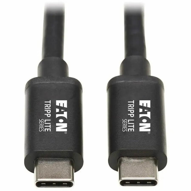 EATON Tripp Lite Thunderbolt 3 Cable 40 Gbps Passive 5A 100W PD 4K USB C M/M 0.5M - 1.64 ft Thunderbolt 3 Video/Data Transfer Cable for MacBook, Chromebook, Ultrabook, External Hard Drive, Docking Station, ...  - MTB3-00M5-5A-B