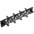 EATON Tripp Lite Toolless Pass-Through Fiber Patch Panel MMF/SMF 8 ST Connectors - 8 Port(s) - 8 x Simplex - Black - Wall Mountable - N492-08S-ST
