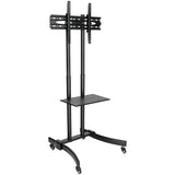 EATON Tripp Lite TV Mobile Flat-Panel Floor Stand Cart Height Adjustable LCD- 37" to 70" TVs and Monitors - Up to 70" Screen Support - 88 lb Load Capacity - 1 x Shelf(ves) - 67.5" Height x 27.6" Width x 27. - DMCS3770L
