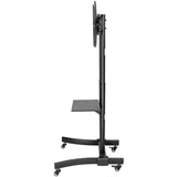 EATON Tripp Lite TV Mobile Flat-Panel Floor Stand Cart Height Adjustable LCD- 37" to 70" TVs and Monitors - Up to 70" Screen Support - 88 lb Load Capacity - 1 x Shelf(ves) - 67.5" Height x 27.6" Width x 27. - DMCS3770L