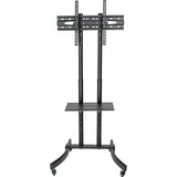 EATON Tripp Lite TV Mobile Flat-Panel Floor Stand Cart Height Adjustable LCD- 37" to 70" TVs and Monitors - Up to 70" Screen Support - 88 lb Load Capacity - 1 x Shelf(ves) - 67.5" Height x 27.6" Width x 27. - DMCS3770L