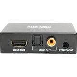 EATON Tripp Lite Ultra High Definition UHD 4Kx2K HDMI Audio De-Embedder Extractor - Functions: Audio De-embedding, Audio Extraction - 3840 x 2160 - Audio Line Out - P130-000-AUDIO