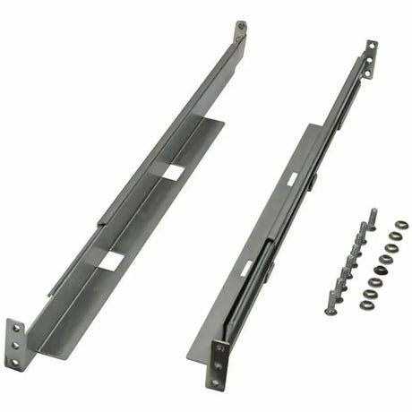 EATON Tripp Lite Universal Adjustable Rack Enclosure Server Cabinet Shelf Kit 1U - 150 lb Load Capacity - Silver - 4POSTRAILKIT1U