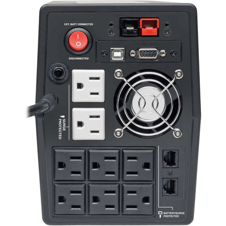 EATON Tripp Lite UPS 1500VA 940W Battery Back Up Tower AVR 120V USB RJ11 RJ45 - Tower - 4 Hour Recharge - 5 Minute Stand-by - 110 V AC Input - 120 V AC Output - 2 x NEMA 5-15R, 6 x NEMA 5-15R - OMNIVS1500XL