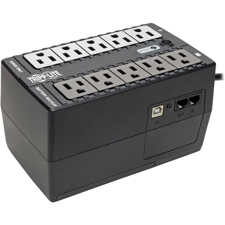 EATON Tripp Lite UPS 600VA 325W Desktop Battery Back Up Compact 120V USB Standby 50/60Hz 5-15P PC - 600VA/300W - 1 Minute Full Load - 10 Outlet x NEMA 5-15R - INTERNET600U