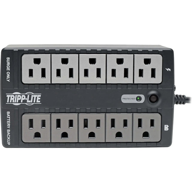 EATON Tripp Lite UPS 600VA 325W Desktop Battery Back Up Compact 120V USB Standby 50/60Hz 5-15P PC - 600VA/300W - 1 Minute Full Load - 10 Outlet x NEMA 5-15R - INTERNET600U