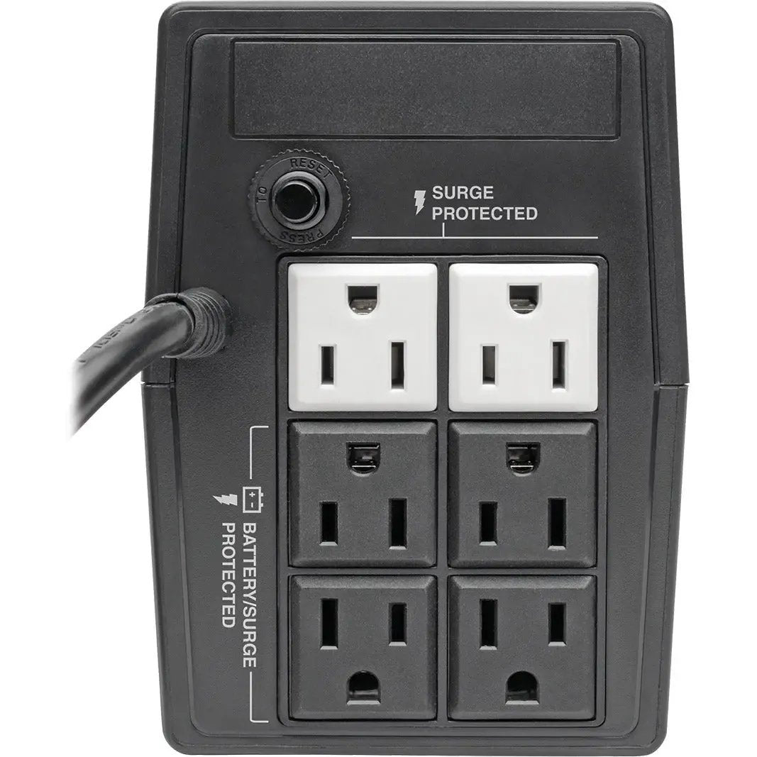 Tripp Lite UPS Desktop 650VA 360W AVR Battery Back Up Compact 120V 6 Outlet - Desktop/Tower - AVR - 8 Hour Recharge - 120 V AC Input - 110 V AC, 115 V AC, 120 V AC Output - 6 x NEMA 5-15R - VS650T EATON