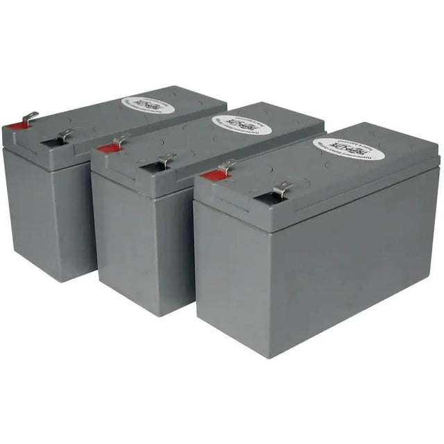 EATON Tripp Lite UPS Replacement Battery Cartridge Kit for select UPS Brands with (3) 12V Batteries - Maintenance-free Lead Acid - RBC53