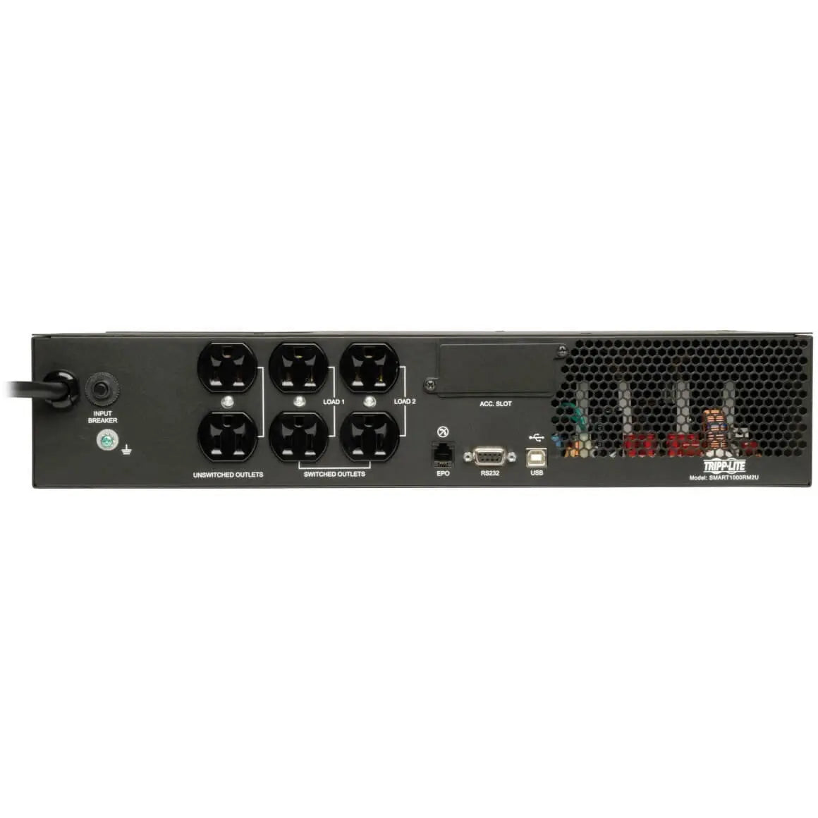 EATON Tripp Lite UPS Smart 1000VA 800W Rackmount AVR 120V Pure Sine Wave USB DB9 SNMP 2URM - 1000VA/800W - 5.3 Minute Full Load - 6 x NEMA 5-15R - SMART1000RM2U