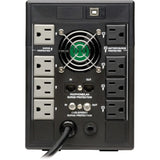 EATON Tripp Lite UPS Smart 1300VA 720W Tower Battery Back Up LCD Back Up AVR Coax RJ45 USB - Tower - 6.30 Hour Recharge - 110 V AC Input - 120 V AC Output - 4 x NEMA 5-15R, 4 x NEMA 5-15R - SMART1300LCDT