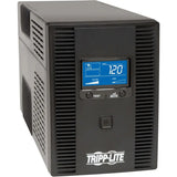 EATON Tripp Lite UPS Smart 1300VA 720W Tower Battery Back Up LCD Back Up AVR Coax RJ45 USB - Tower - 6.30 Hour Recharge - 110 V AC Input - 120 V AC Output - 4 x NEMA 5-15R, 4 x NEMA 5-15R - SMART1300LCDT