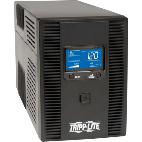 EATON Tripp Lite UPS Smart 1300VA 720W Tower Battery Back Up LCD Back Up AVR Coax RJ45 USB - Tower - 6.30 Hour Recharge - 110 V AC Input - 120 V AC Output - 4 x NEMA 5-15R, 4 x NEMA 5-15R - SMART1300LCDT