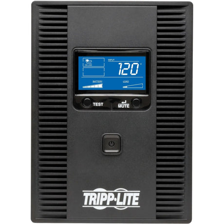 EATON Tripp Lite UPS Smart 1300VA 720W Tower Battery Back Up LCD Back Up AVR Coax RJ45 USB - Tower - 6.30 Hour Recharge - 110 V AC Input - 120 V AC Output - 4 x NEMA 5-15R, 4 x NEMA 5-15R - SMART1300LCDT