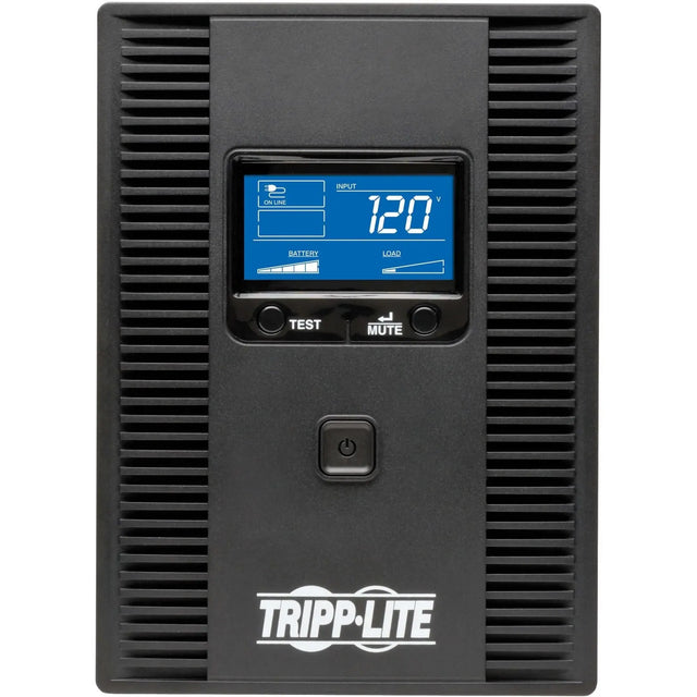 EATON Tripp Lite UPS Smart 1300VA 720W Tower Battery Back Up LCD Back Up AVR Coax RJ45 USB - Tower - 6.30 Hour Recharge - 110 V AC Input - 120 V AC Output - 4 x NEMA 5-15R, 4 x NEMA 5-15R - SMART1300LCDT