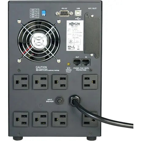 EATON Tripp Lite UPS Smart 1500VA 900W Tower AVR 120V Pure Sine Wave USB DB9 LEDS 8 Outlet - 1500VA/900W - 6 Minute Full Load - 8 x NEMA 5-15R - SMART1500SLT