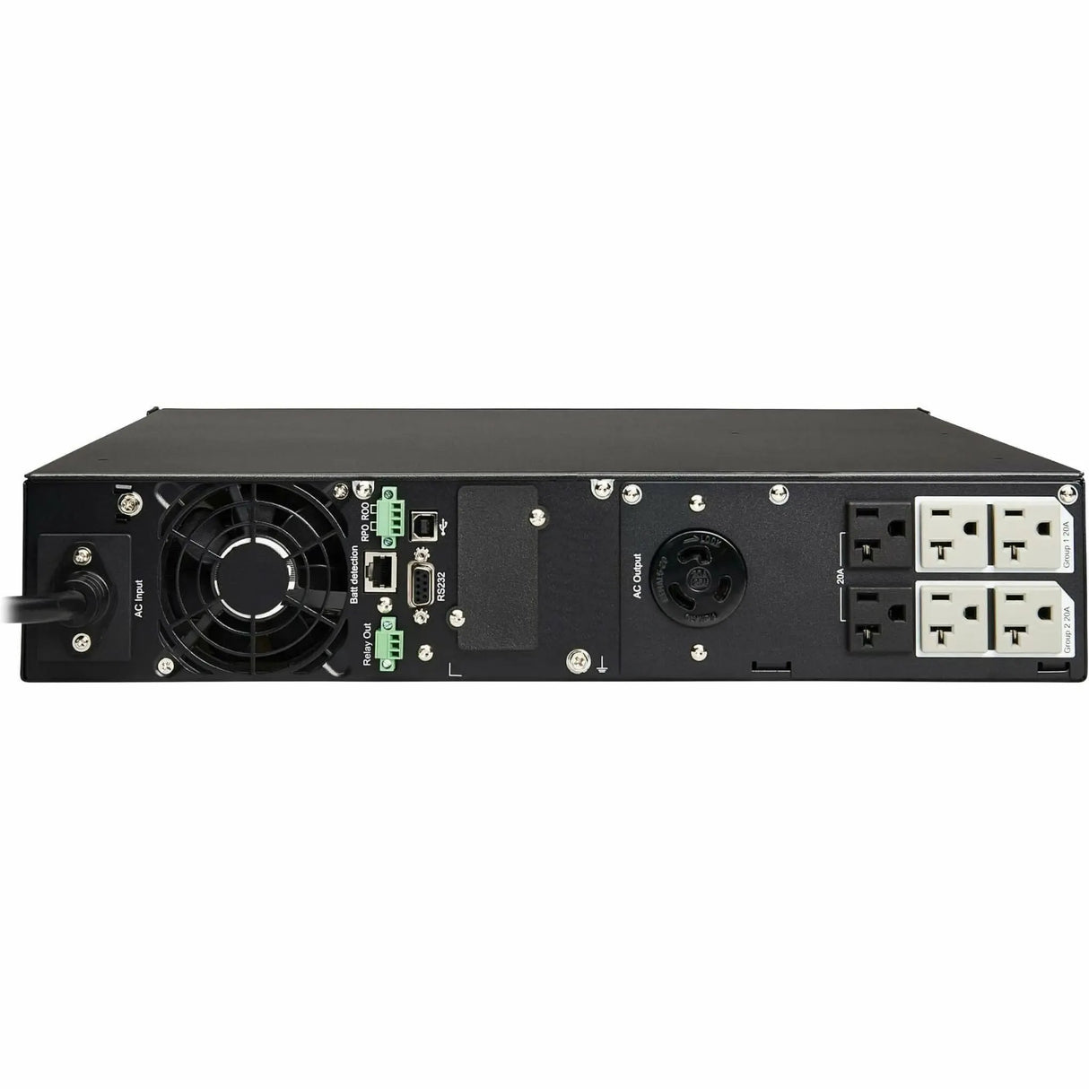 EATON Tripp Lite UPS Smart 2200VA 1920W Rackmount AVR Pure Sign Wave 100V/110V/120V USB DB9 2URM - 2200VA/1920W - 5 Minute Full Load - 4 x NEMA 5-15R, 4 x NEMA 5-15/20R - SMART2200RM2U