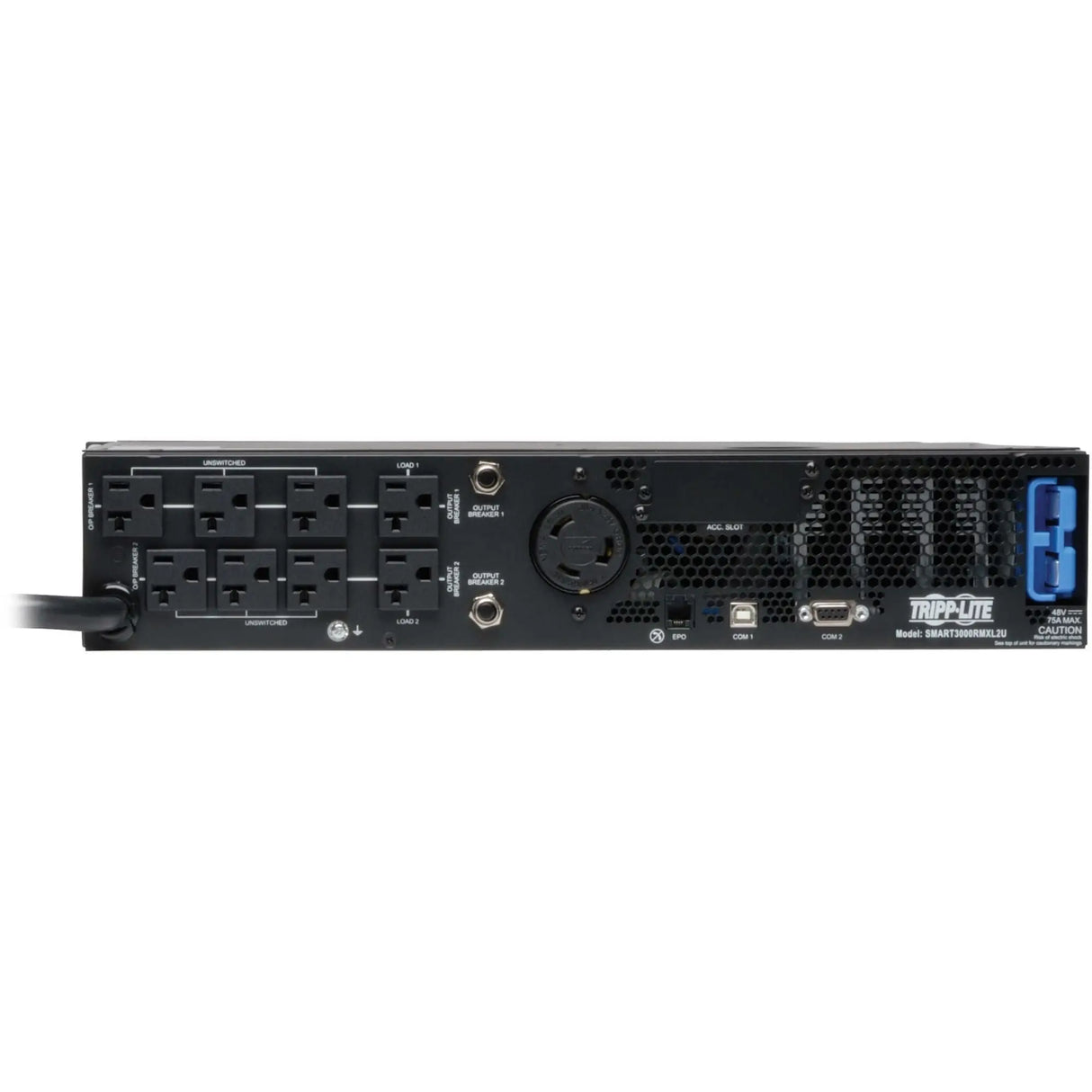 EATON Tripp Lite UPS Smart 3000VA 2880W Rackmount AVR 120V Pure Sine Wave USB DB9 2U TAA GSA - 3000VA/2880W - 3 Minute Full Load - 8 x NEMA 5-15/20R, 1 x NEMA L5-30R - SM3000RMXL2UTAA