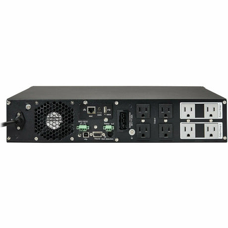 EATON Tripp Lite UPS Smart Online 1500VA 1350W Rackmount 120V LCD USB DB9 Preinstalled SNMPWEBCARD 2URM - 2U Tower/Rack/Wall Mountable - 4.20 Minute Stand-by - 100 V AC, 110 V AC, 115 V AC, 120 V AC, 127 V ...  - SU1500RTXLCDN