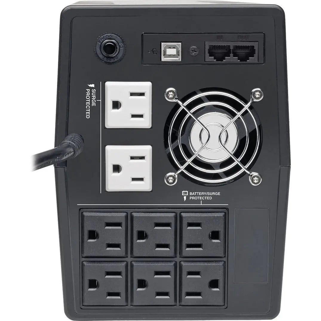 EATON Tripp Lite UPS Smart Tower 1000VA 560W Battery Back Up Desktop AVR LCD USB - Tower - AVR - 8 Hour Recharge - 2 Minute Stand-by - 120 V AC Input - 120 V AC Output - 8 x NEMA 5-15R - OMNIVS1000LCD