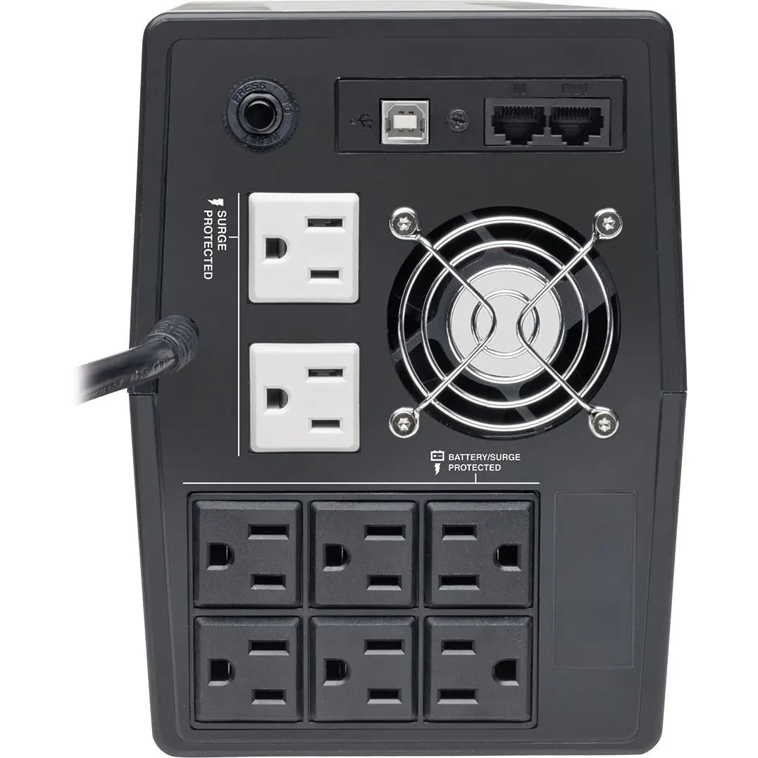EATON Tripp Lite UPS Smart Tower 1200VA 600W Battery Back Up Desktop AVR LCD USB - Tower - AVR - 8 Hour Recharge - 2 Minute Stand-by - 120 V AC Input - 120 V AC, 110 V AC, 115 V AC Output - 8 x NEMA 5-15R - OMNIVS1200LCD