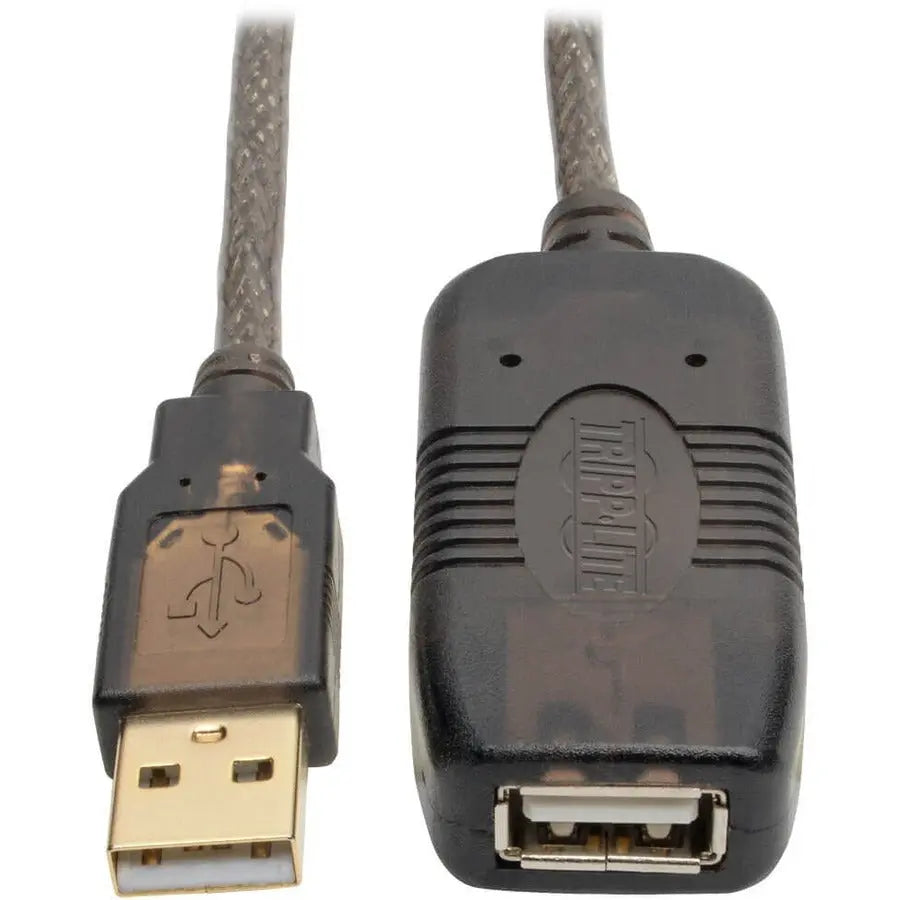 EATON Tripp Lite USB 2.0 Active Extension Cable (USB-A M/F), 25 ft. (7.6 m) - 25 ft USB Data Transfer Cable for Printer, Scanner, USB Hub - First End: 1 x USB 2.0 Type A - Male - Second End: 1 x USB 2.0 Typ - U026-025