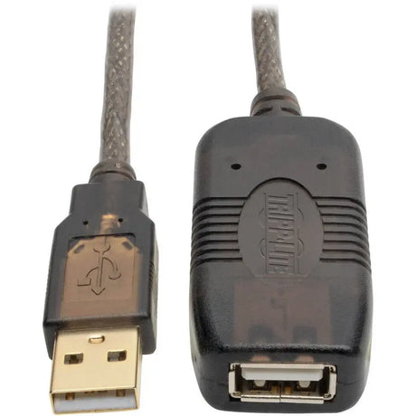 EATON Tripp Lite USB 2.0 Active Extension Cable (USB-A M/F), 25 ft. (7.6 m) - 25 ft USB Data Transfer Cable for Printer, Scanner, USB Hub - First End: 1 x USB 2.0 Type A - Male - Second End: 1 x USB 2.0 Typ - U026-025