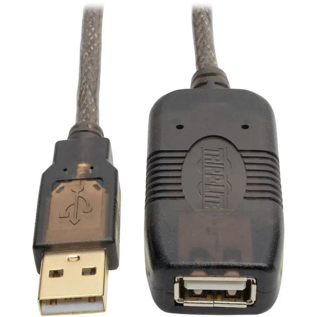 EATON Tripp Lite USB 2.0 Active Extension Cable (USB-A M/F), 25 ft. (7.6 m) - 25 ft USB Data Transfer Cable for Printer, Scanner, USB Hub - First End: 1 x USB 2.0 Type A - Male - Second End: 1 x USB 2.0 Typ - U026-025