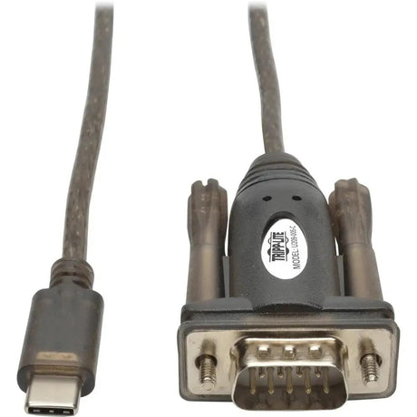 EATON Tripp Lite USB 2.0 USB-C to DB-9 Adapter Cable USB-C to RS-232 M/M 5' 5ft - Serial/USB for Smartphone, Digital Camera, PDA, Notebook, Tablet, Modem, Tablet - 28.75 kB/s - 5 ft - 1 x Type C Male USB - ...  - U209-005-C
