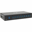 EATON Tripp Lite USB 3.0 Hub SuperSpeed 10-Port USB-A Compact 20kV ESD Industrial - USB Type B - External - 11 USB Port(s) - 11 USB 3.0 Port(s) - PC, Mac - U360-010-IND