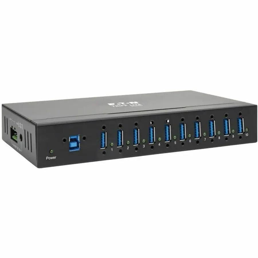 EATON Tripp Lite USB 3.0 Hub SuperSpeed 10-Port USB-A Compact 20kV ESD Industrial - USB Type B - External - 11 USB Port(s) - 11 USB 3.0 Port(s) - PC, Mac - U360-010-IND