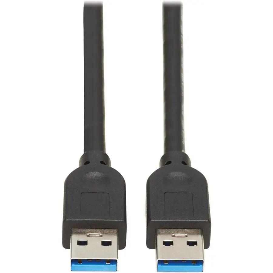 EATON Tripp Lite USB 3.0 SuperSpeed A to A Cable for Tripp Lite USB 3.0 All-in-One Keystone/Panel Mount Couplers (M/M), Black,15 ft. (4.6 m) - 15.09 ft USB Data Transfer Cable for Peripheral Device, Compute...  - U325-015