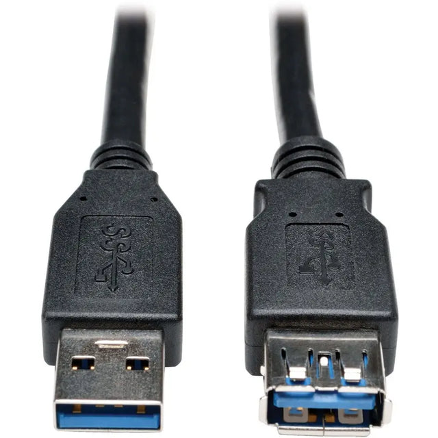 EATON Tripp Lite USB 3.0 SuperSpeed Extension Cable - USB-A to USB-A, M/F, Black, 3 ft. (0.9 m) - 3 ft USB Data Transfer Cable for Computer, Printer, Modem, Notebook, Chromebook, Tablet, Keyboard, Portable ...  - U324-003-BK
