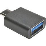 EATON Tripp Lite USB 3.1 Gen 1.5 Adapter USB-C to USB Type A M/F 5 Gbps Tablet Smart Phone - 1 x Type C Male USB - 1 x Type A Female USB - Nickel Plated Connector - Black - U428-000-F