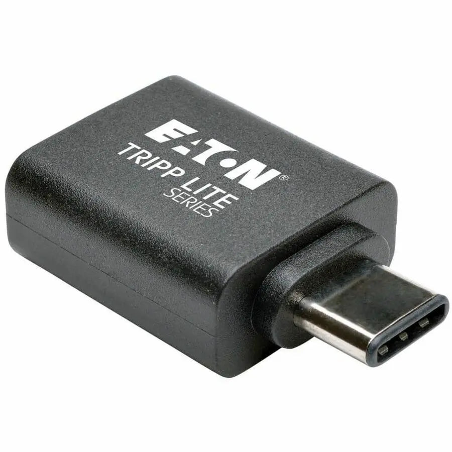 EATON Tripp Lite USB 3.1 Gen 1.5 Adapter USB-C to USB Type A M/F 5 Gbps Tablet Smart Phone - 1 x Type C Male USB - 1 x Type A Female USB - Nickel Plated Connector - Black - U428-000-F