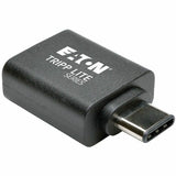 EATON Tripp Lite USB 3.1 Gen 1.5 Adapter USB-C to USB Type A M/F 5 Gbps Tablet Smart Phone - 1 x Type C Male USB - 1 x Type A Female USB - Nickel Plated Connector - Black - U428-000-F