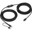 EATON Tripp Lite USB 3.2 Gen 1 Active Extension Repeater Cable (A M/F), 10 m (32.8 ft.) - 32.81 ft USB Data Transfer Cable for Computer, Printer, Modem, Notebook, Webcam, Keyboard, Portable Hard Drive, Gami...  - U330-10M-1