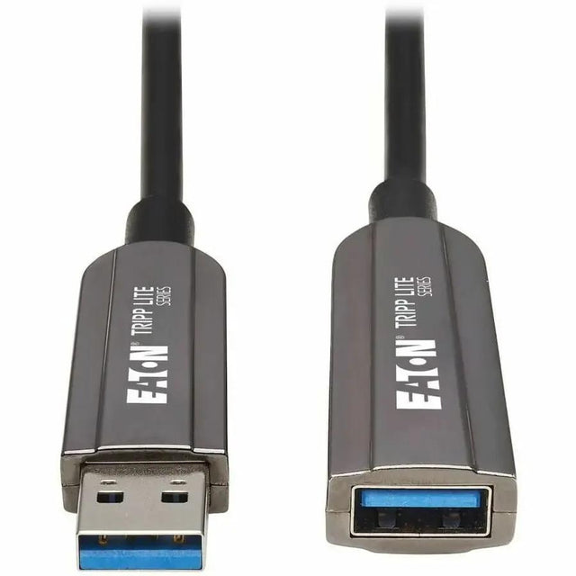 EATON Tripp Lite USB-A Fiber Active Optical Cable Extension Repeater CL3 M/F 20M - 65 ft Fiber Optic Data Transfer Cable for Computer, Server, External Hard Drive, Surveillance Camera, Hub, Wall Charger, Ho...  - U330F-20M-G1