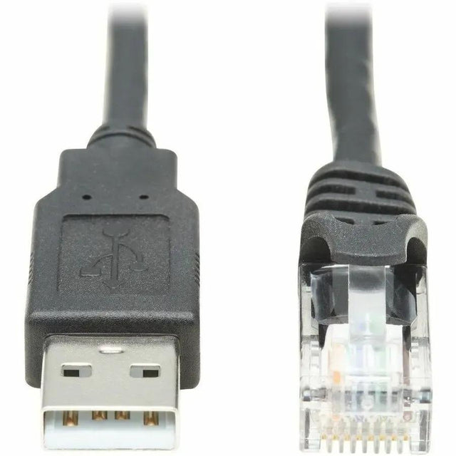 EATON Tripp Lite USB-A to RJ45 Rollover Console Cable Cisco Compatible M/M 10ft - 10 ft RJ-45/USB Data Transfer Cable for Switch, Router, Modem, Computer, Notebook - First End: 1 x RJ-45 Male Network - Seco...  - U009-010-RJ45-X