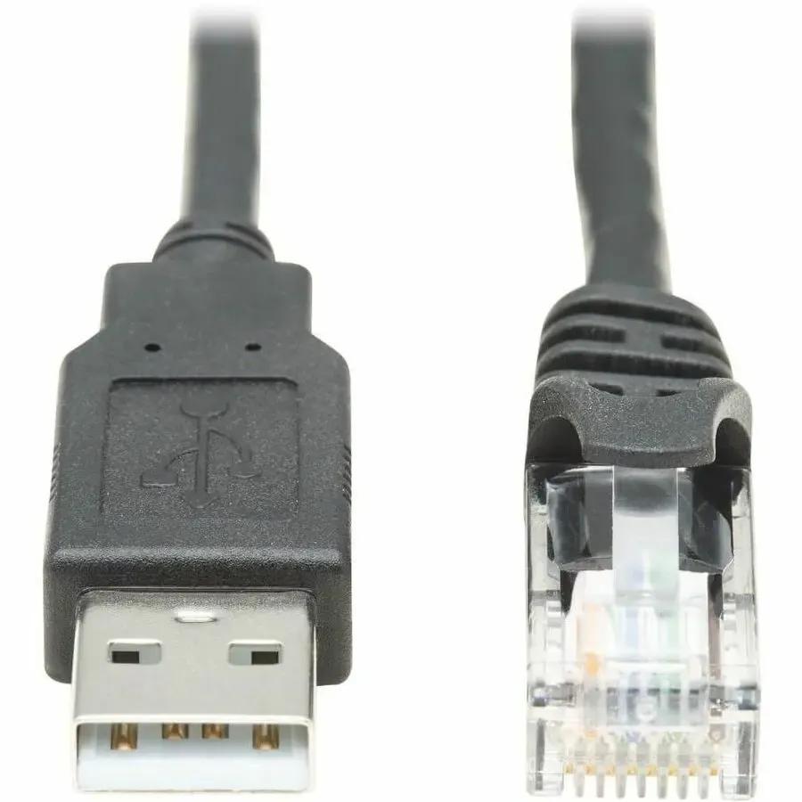 EATON Tripp Lite USB-A to RJ45 Rollover Console Cable Cisco Compatible M/M 6ft - 6 ft RJ-45/USB Data Transfer Cable for Switch, Router, Modem, Computer, Notebook - First End: 1 x RJ-45 Male Network - Second...  - U009-006-RJ45-X