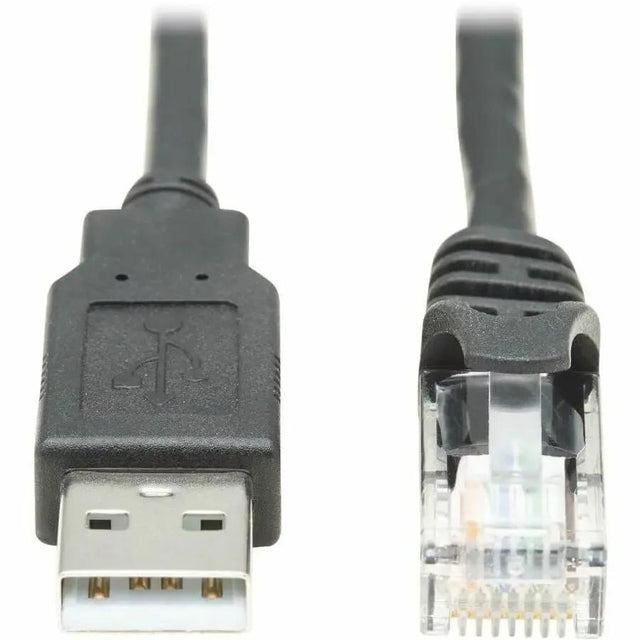 EATON Tripp Lite USB-A to RJ45 Rollover Console Cable Cisco Compatible M/M 6ft - 6 ft RJ-45/USB Data Transfer Cable for Switch, Router, Modem, Computer, Notebook - First End: 1 x RJ-45 Male Network - Second...  - U009-006-RJ45-X
