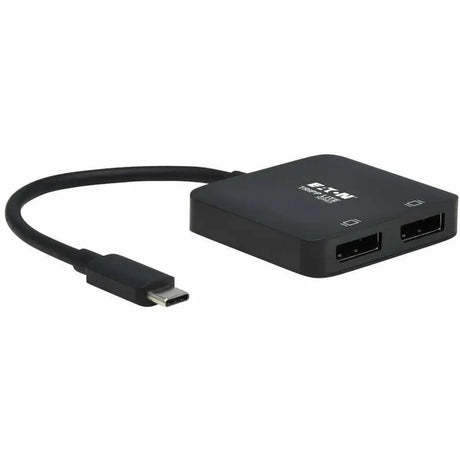 EATON Tripp Lite USB C Adapter Dual-Display 4K60Hz DisplayPort 8K HDR 4:4:4 Black - 1 x Type C USB 3.1 (Gen 2) Powered USB Male - 2 x DisplayPort DisplayPort 1.4 Digital Audio/Video Female - 7680 x 4320 Sup...  - U444-2DP-MST4K6